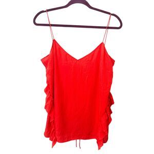GREY JASON WU Ruffle Detail Sleeveless‎ Blouse NWOT Sz 4 *NO TAGS*